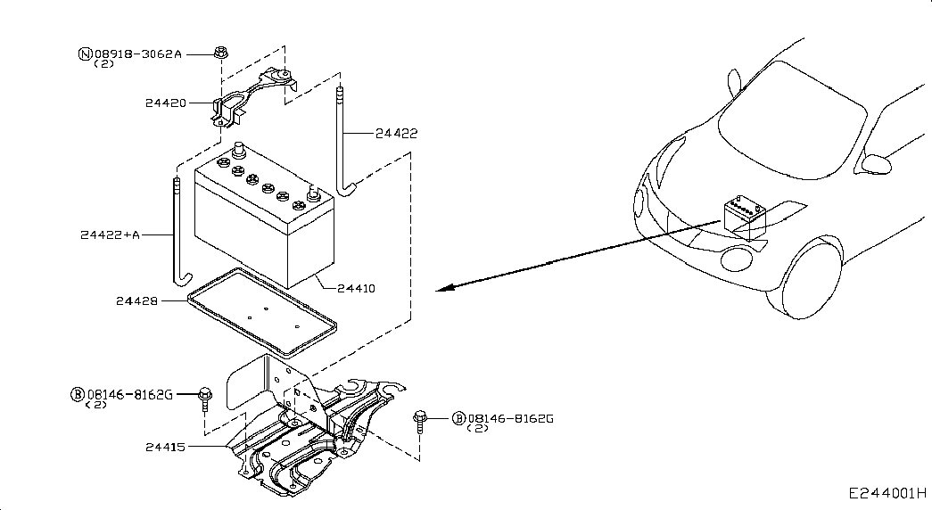 NISSAN 24410-1JB0A - Käivitusaku onlydrive.pro