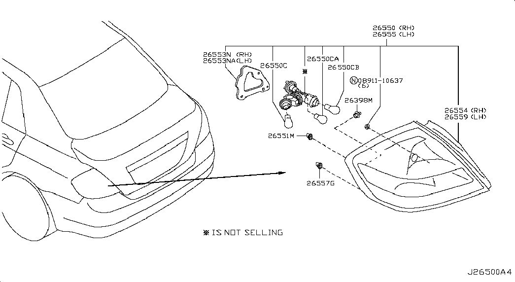 NISSAN 2627289906 - Bulb, fog / taillight onlydrive.pro