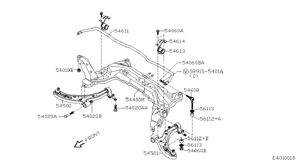 NISSAN 54618-4M400 - Тяга / стойка, стабилизатор onlydrive.pro