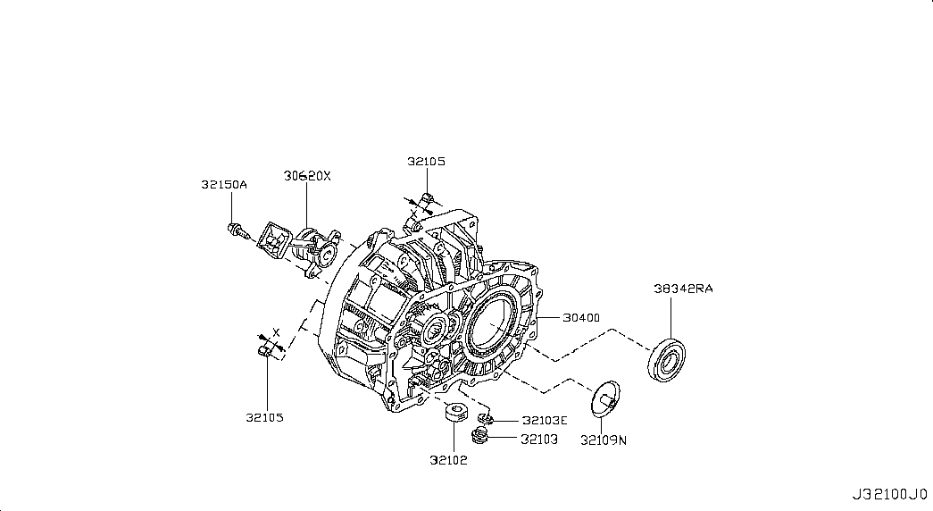 NISSAN 32135-AX001 - Уплотнительное кольцо, резьбовая пробка маслосливного отверстия onlydrive.pro