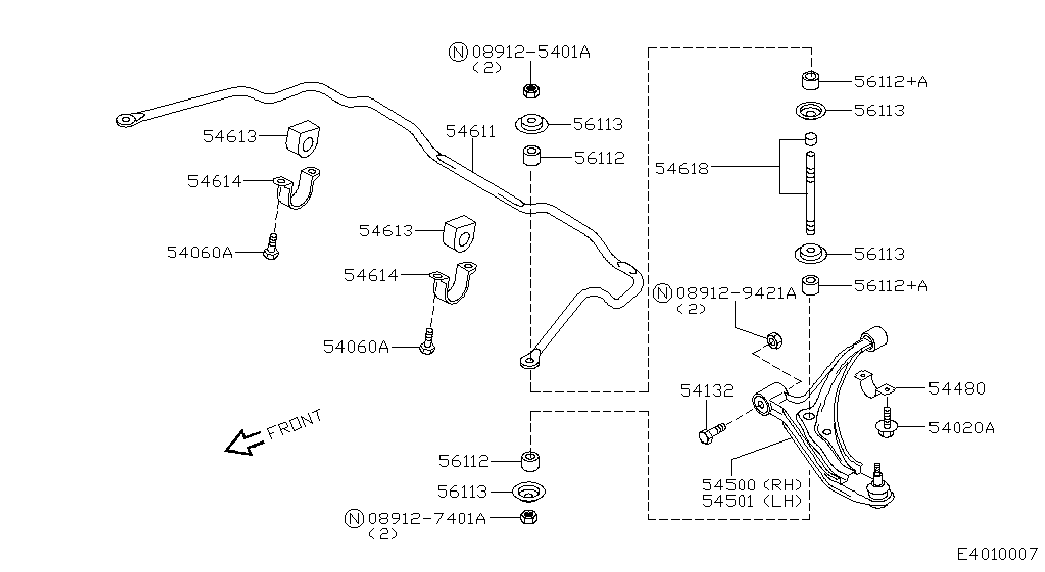 NISSAN 54618-47B01 - Тяга / стойка, стабилизатор onlydrive.pro