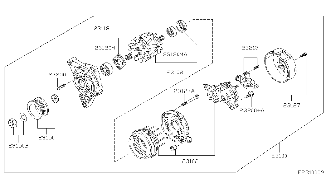 NISSAN 231005F600 - Alternator onlydrive.pro