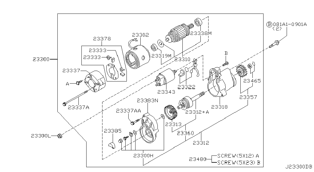 NISSAN 23300-VK500 - Starter onlydrive.pro