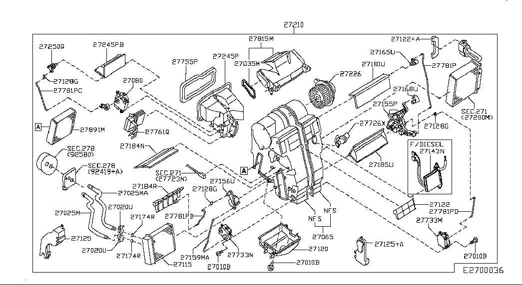 NISSAN 27226-9U01A - Sisätilapuhallin onlydrive.pro