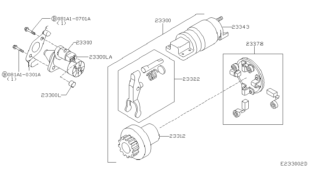 NISSAN 23300-AX010 - Starter onlydrive.pro