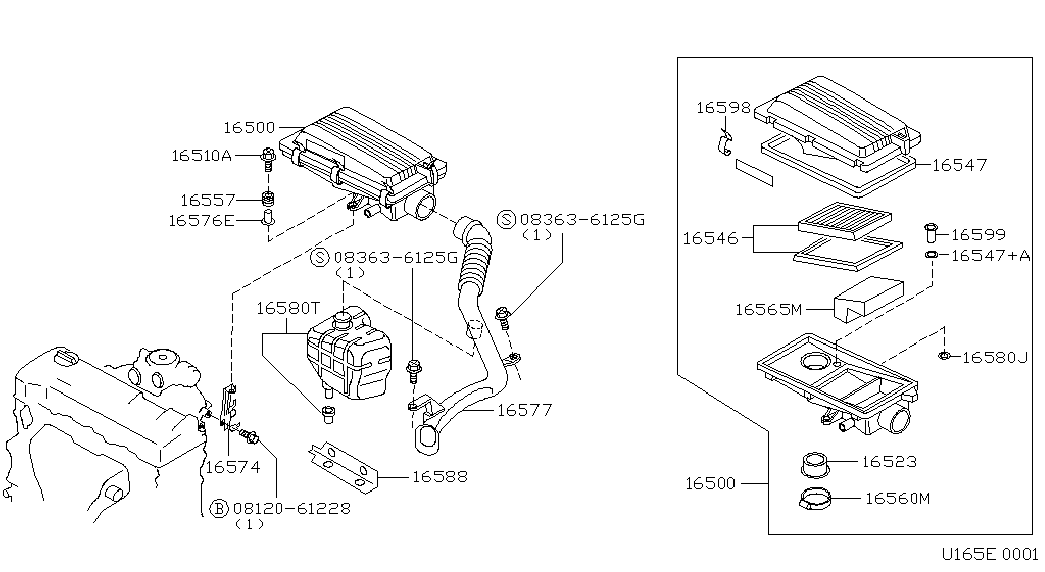 NISSAN 16546-73C11 - Õhufilter onlydrive.pro