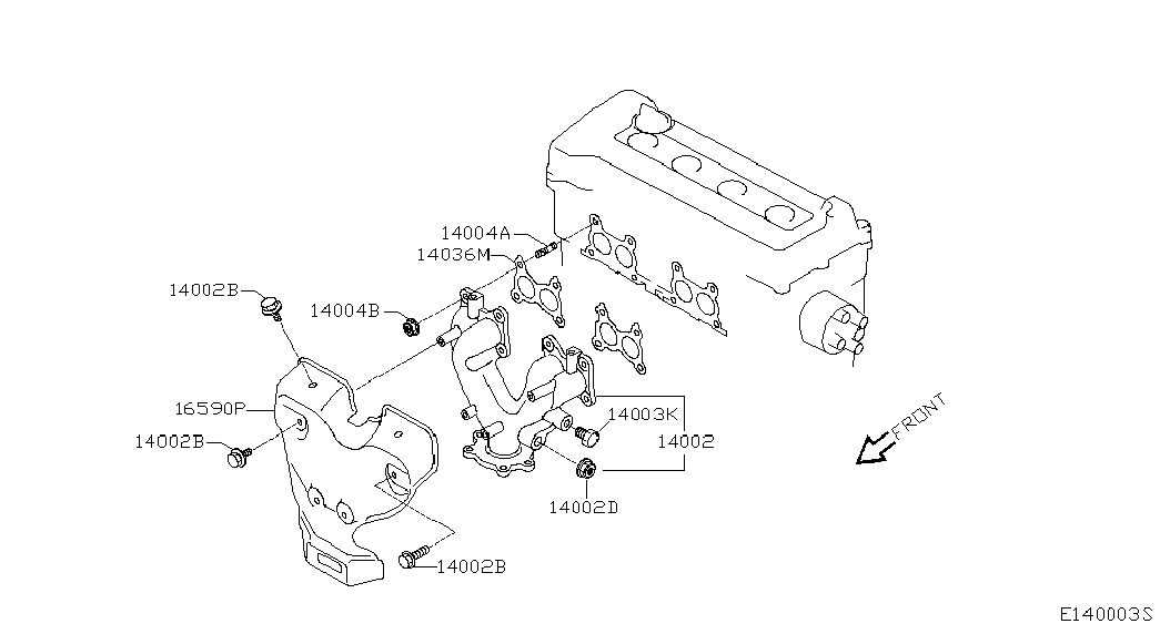 NISSAN 14036-71J05 - Blīve, Izplūdes kolektors onlydrive.pro