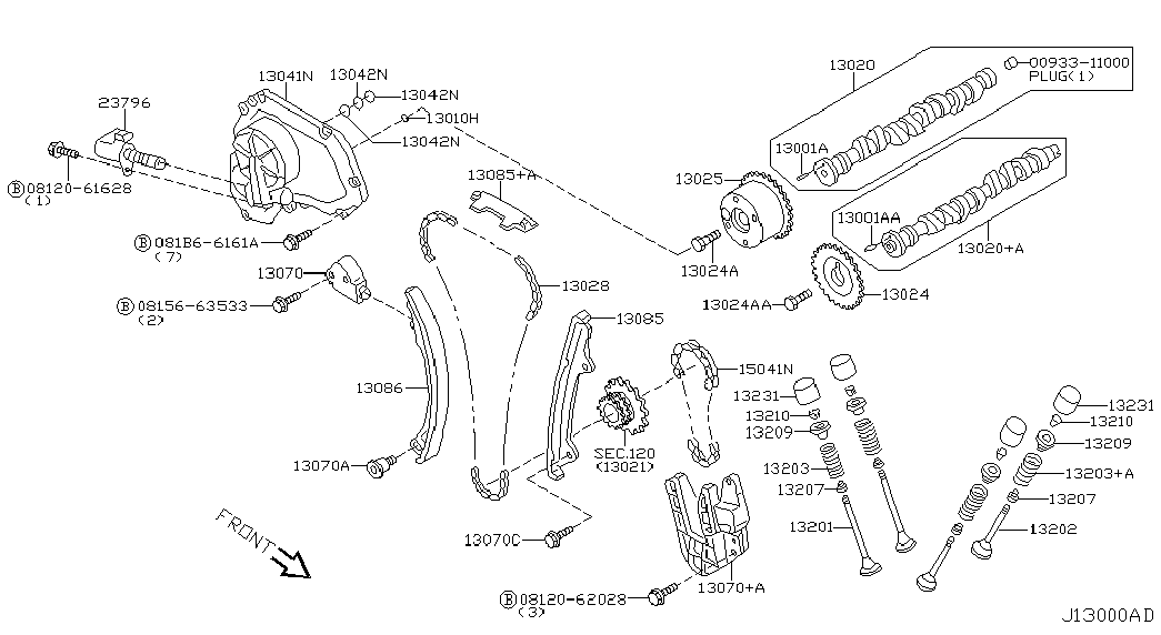 NISSAN 23796-6N201 - Vadības vārsts, Sadales vārpstas iestatīšana onlydrive.pro