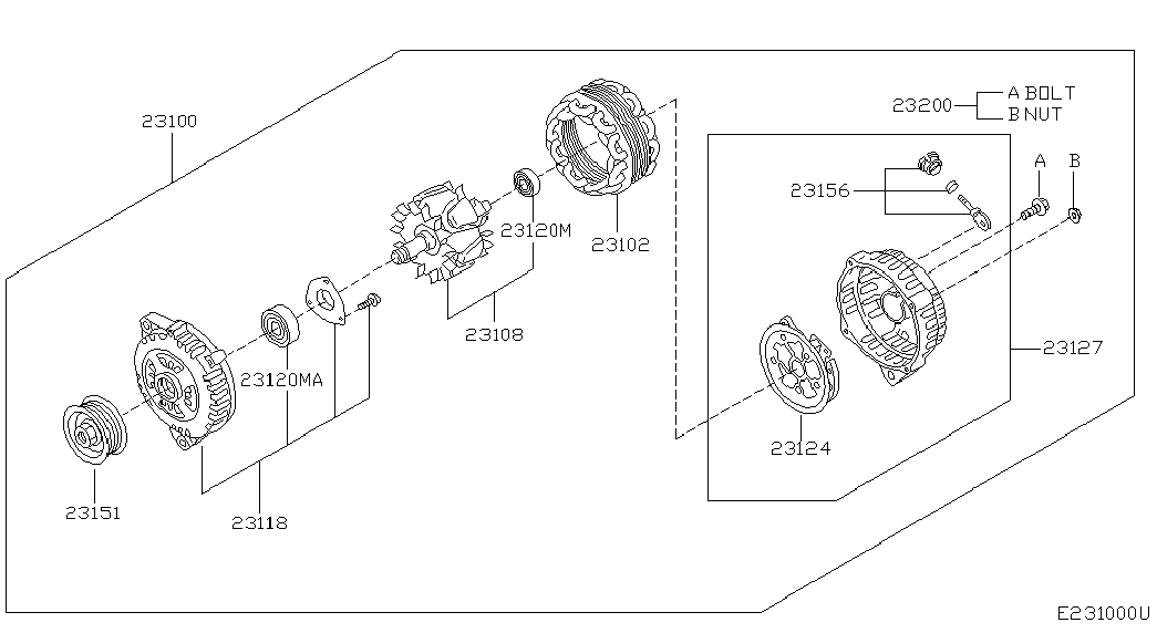 NISSAN 23151-6N20A - Hihnapyörä, laturi onlydrive.pro