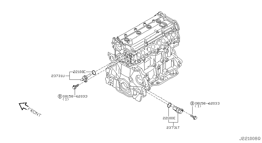 NISSAN 237316N206 - Impulsu devējs, Kloķvārpsta onlydrive.pro