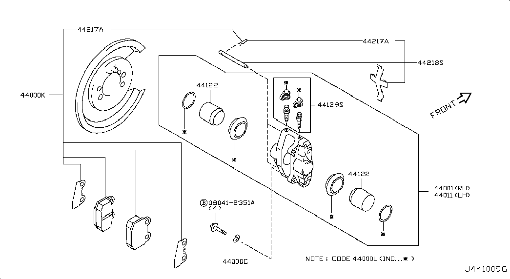 NISSAN 44060-CD026 - Brake Pad Set, disc brake onlydrive.pro