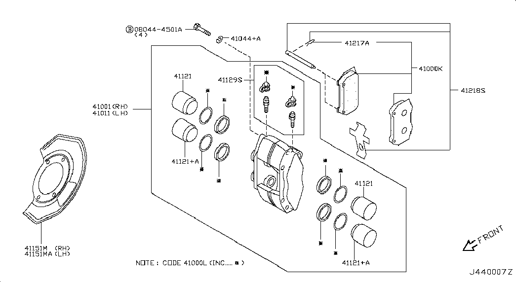 NISSAN 41060CD028 - Brake Pad Set, disc brake onlydrive.pro