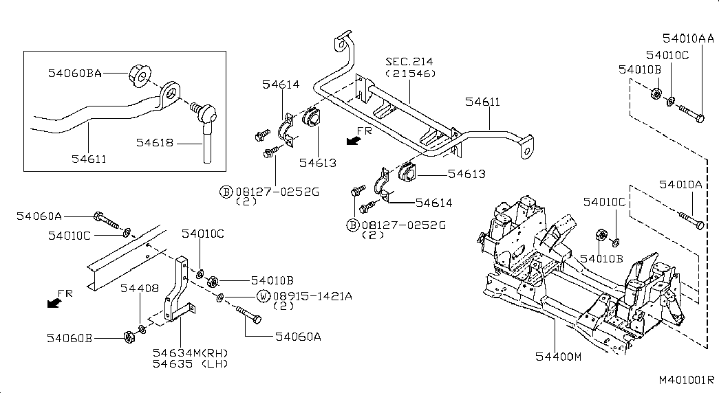 NISSAN 54618-MB40A - Tanko, kallistuksenvaimennin onlydrive.pro