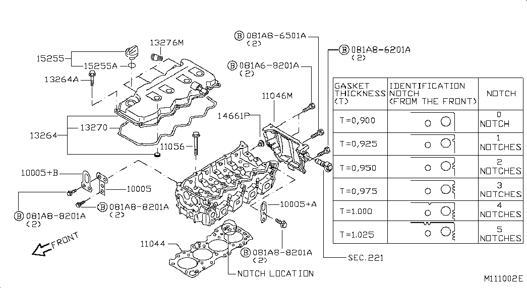 NISSAN 13276-BN300 - Blīve onlydrive.pro