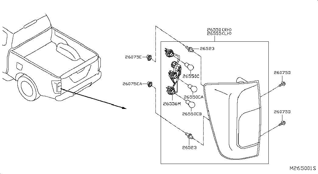 NISSAN 26275-EM00A - Лампа, лампа чтения onlydrive.pro