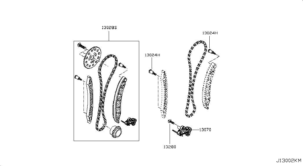 NISSAN 1302800Q1F - Timing Chain Kit onlydrive.pro