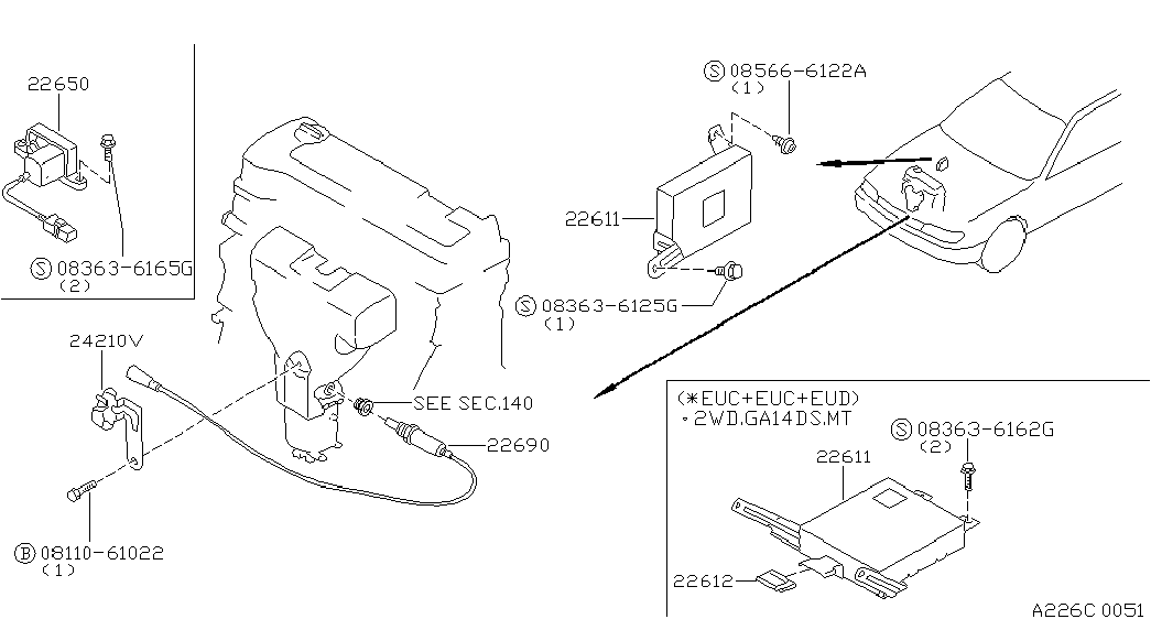 NISSAN 22690-81N00 - Oxygen, Lambda Sensor onlydrive.pro