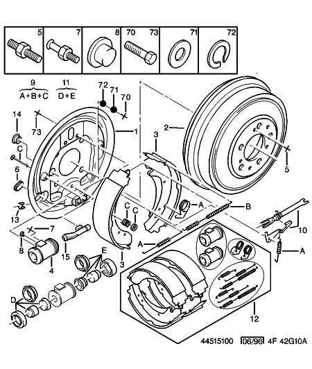 PEUGEOT 4241 H5 - Brake Shoe Set onlydrive.pro