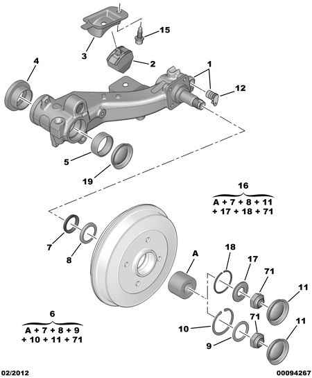 PEUGEOT 5132.72 - Repair Kit, link onlydrive.pro