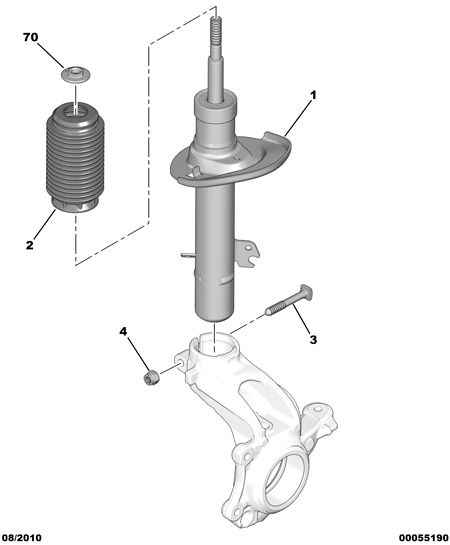 PEUGEOT 5202 YS - Shock Absorber onlydrive.pro