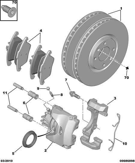 CITROËN 4249 86 - Brake Disc onlydrive.pro