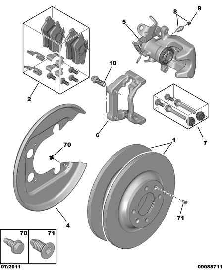 PEUGEOT 4249 F7 - Brake Disc onlydrive.pro