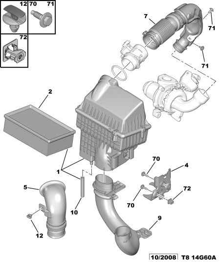 CITROËN 1444.QQ - Air Filter, engine onlydrive.pro