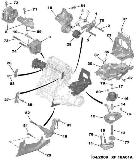 CITROËN 1807 X4 - Holder, engine mounting onlydrive.pro