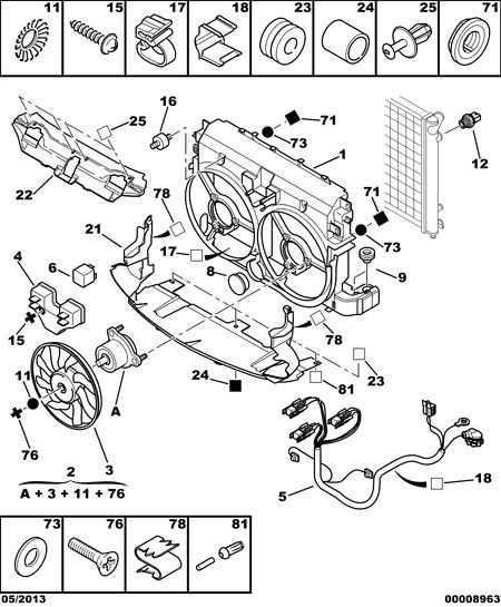 PEUGEOT 1254 73 - Ventilaator,mootorijahutus onlydrive.pro