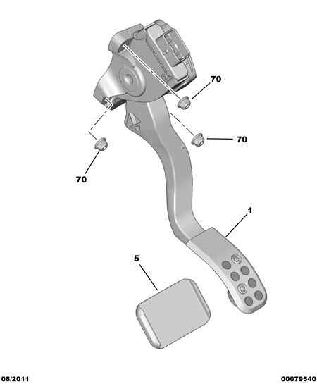 CITROËN 1601 CX - Accelerator pedal: 01 pcs. onlydrive.pro