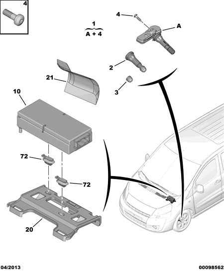 PEUGEOT 96 771 305 80 - Wheel Sensor, tyre pressure control system onlydrive.pro