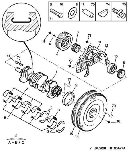 CITROËN 0515.G3 - Belt Pulley, crankshaft onlydrive.pro