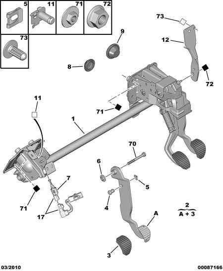 CITROËN 4534 67 - Brake pedal toe board assy contact switc: 01 pcs. onlydrive.pro