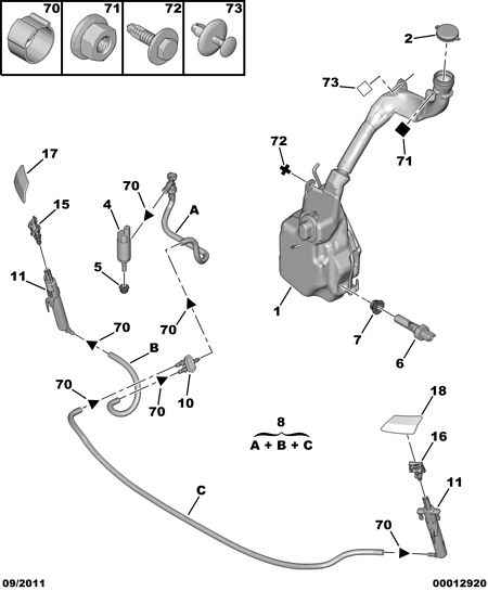 CITROËN 6434 77 - Water Pump, headlight cleaning onlydrive.pro