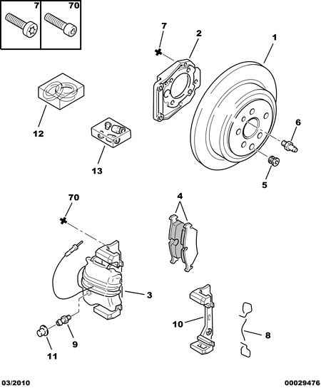 CITROËN 4448 76 - Rear brake disc caliper friction pad: 02 pcs. onlydrive.pro