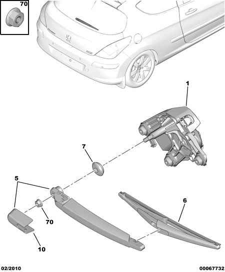 PEUGEOT 6429 EP - Wiper Arm, window cleaning onlydrive.pro