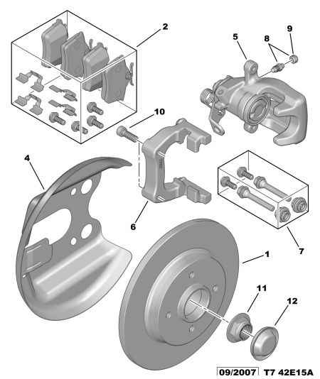 PEUGEOT (DF-PSA) 4401 P4 - Rear brake disc caliper friction pad: 01 pcs. onlydrive.pro