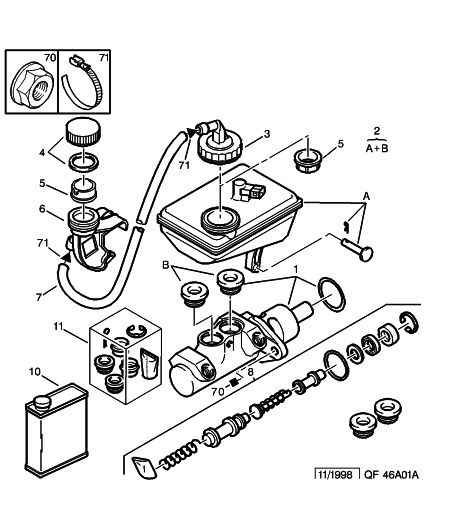 Volvo 4646 05 - Brake master cylinder fluid reservoir: 01 pcs. onlydrive.pro