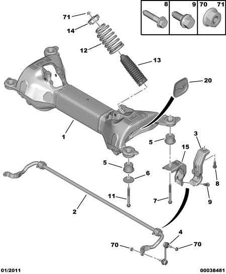 PEUGEOT 5152.66 - Bush of Control / Trailing Arm onlydrive.pro