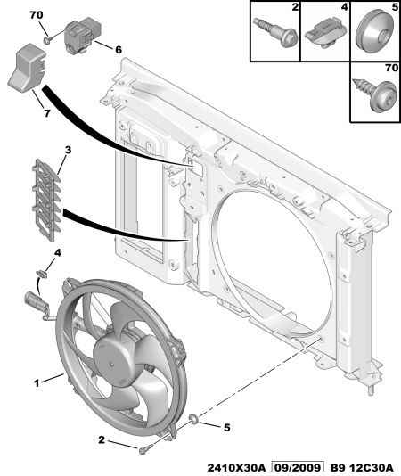 Opel 96 739 999 80 - Engine motor driven fan tube: 01 pcs. onlydrive.pro