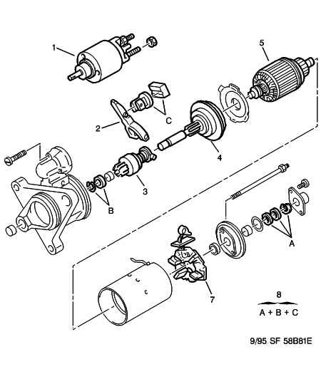 CITROËN 5835 A4 - Bendix, starter pinion onlydrive.pro