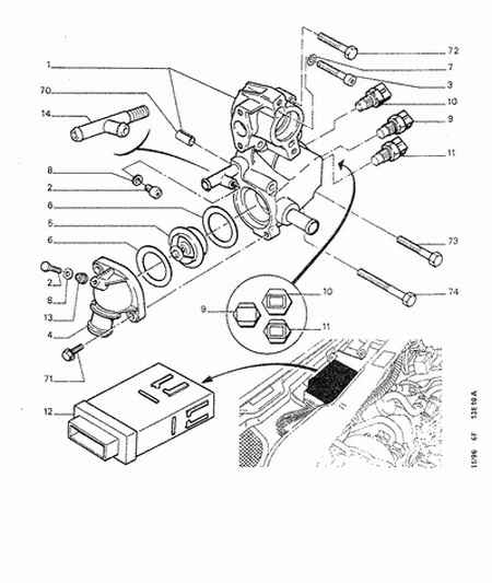 CITROËN 1338 11 - Coolant thermostat / housing onlydrive.pro