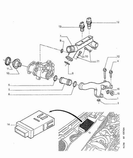 PEUGEOT 1338.18 - Coolant thermostat / housing onlydrive.pro