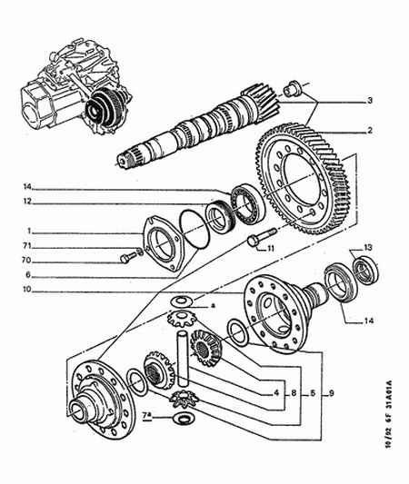 PEUGEOT 3121.24 - Shaft Seal, differential onlydrive.pro