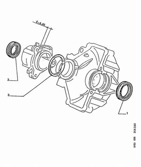 PEUGEOT (DF-PSA) 3121 44 - Front differential: 01 pcs. onlydrive.pro