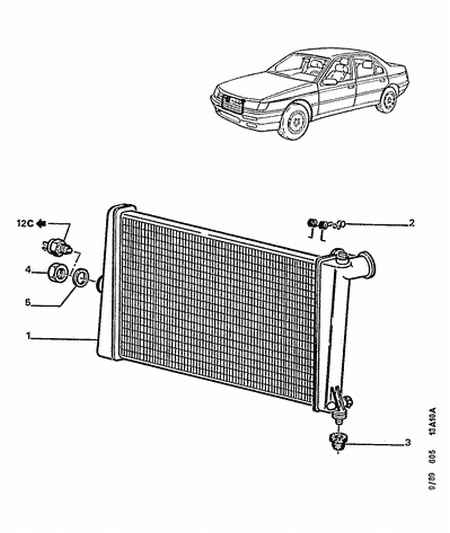 PEUGEOT 1301.E5 - Radiaator,mootorijahutus onlydrive.pro