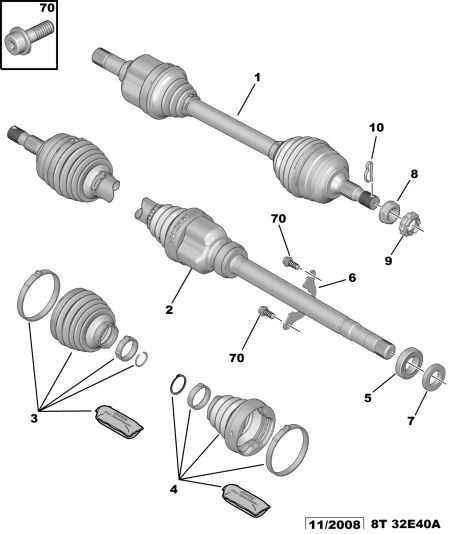 CITROËN 3273 QQ - Driveshaft: 01 pcs. onlydrive.pro