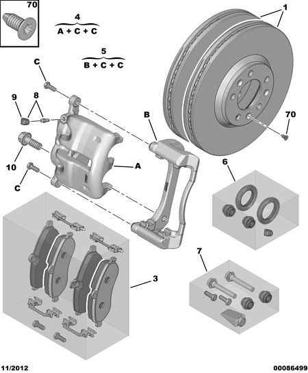 PEUGEOT 4439 42 - Guide Sleeve Kit, brake caliper onlydrive.pro