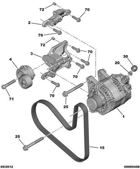 CITROËN 96 708 995 80 - Alternator onlydrive.pro