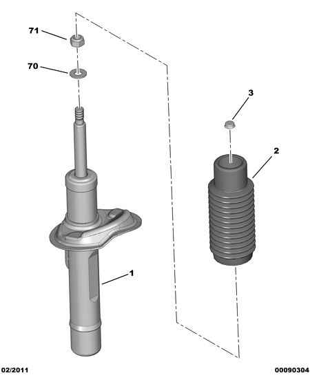 PEUGEOT 5202 GJ - Shock Absorber onlydrive.pro